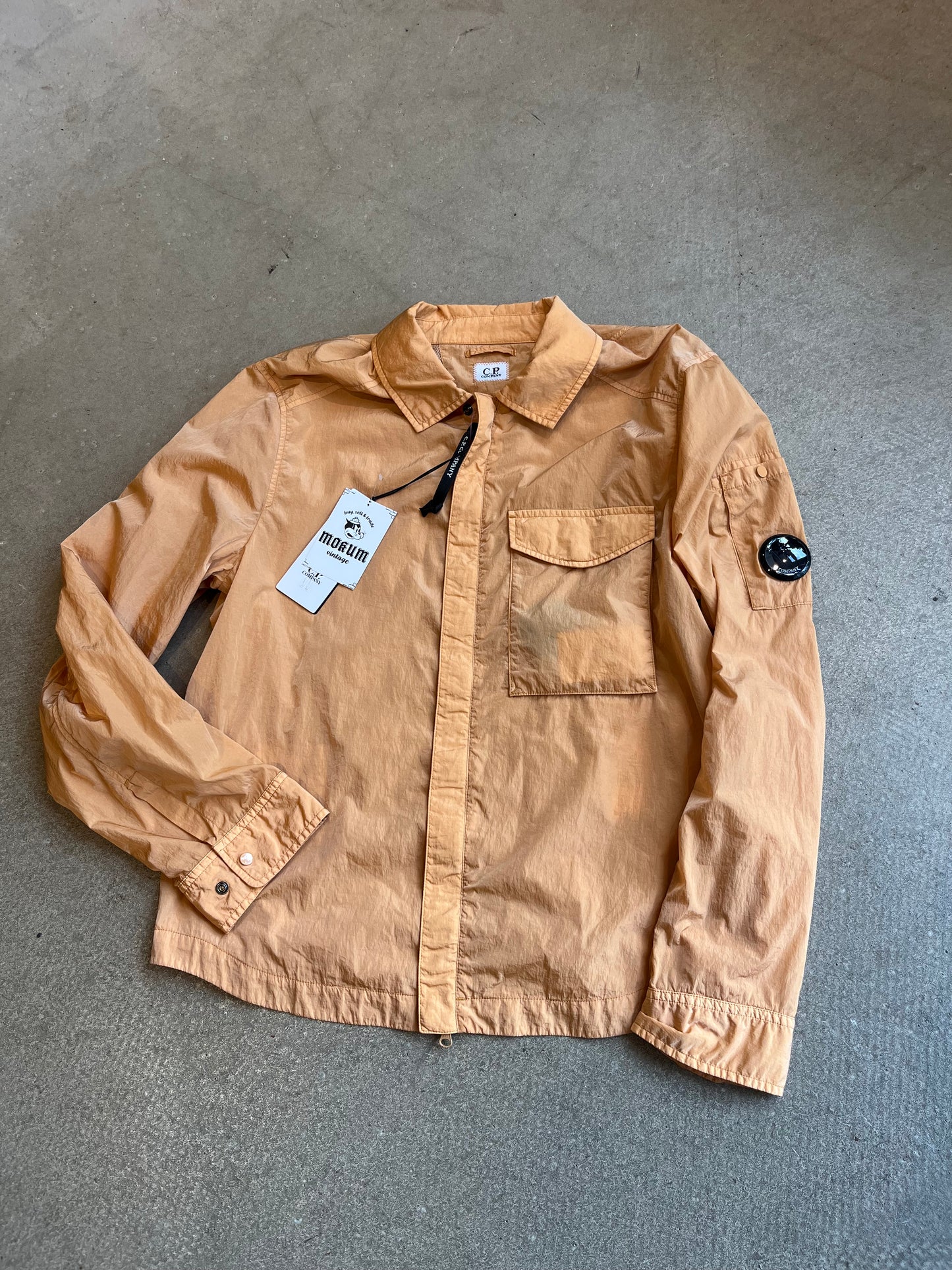 CP Company Chrome Zip Shirt Orange S