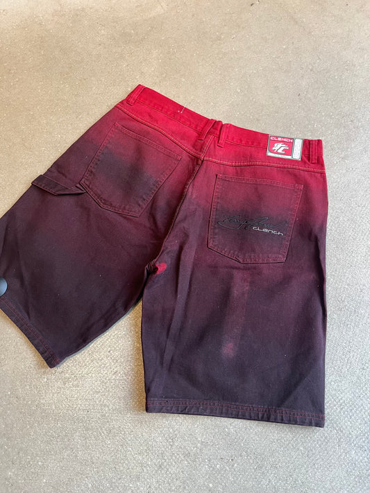 Clench Shorts Ombre Red