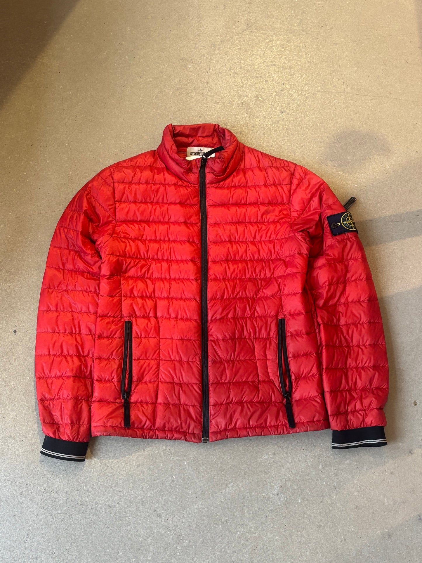 Stone Island Micro Rip Stop & Den/Down Red S