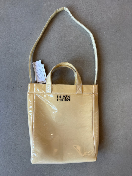 MM6 Logo Print Transparant Tote Bag