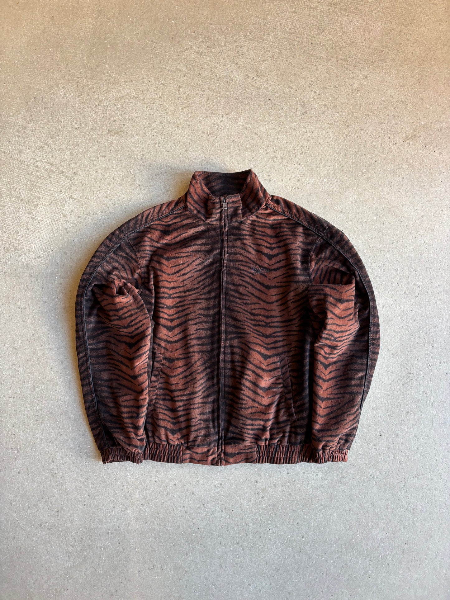 Supreme Tiger Stripe Track Jacket Brown Medium