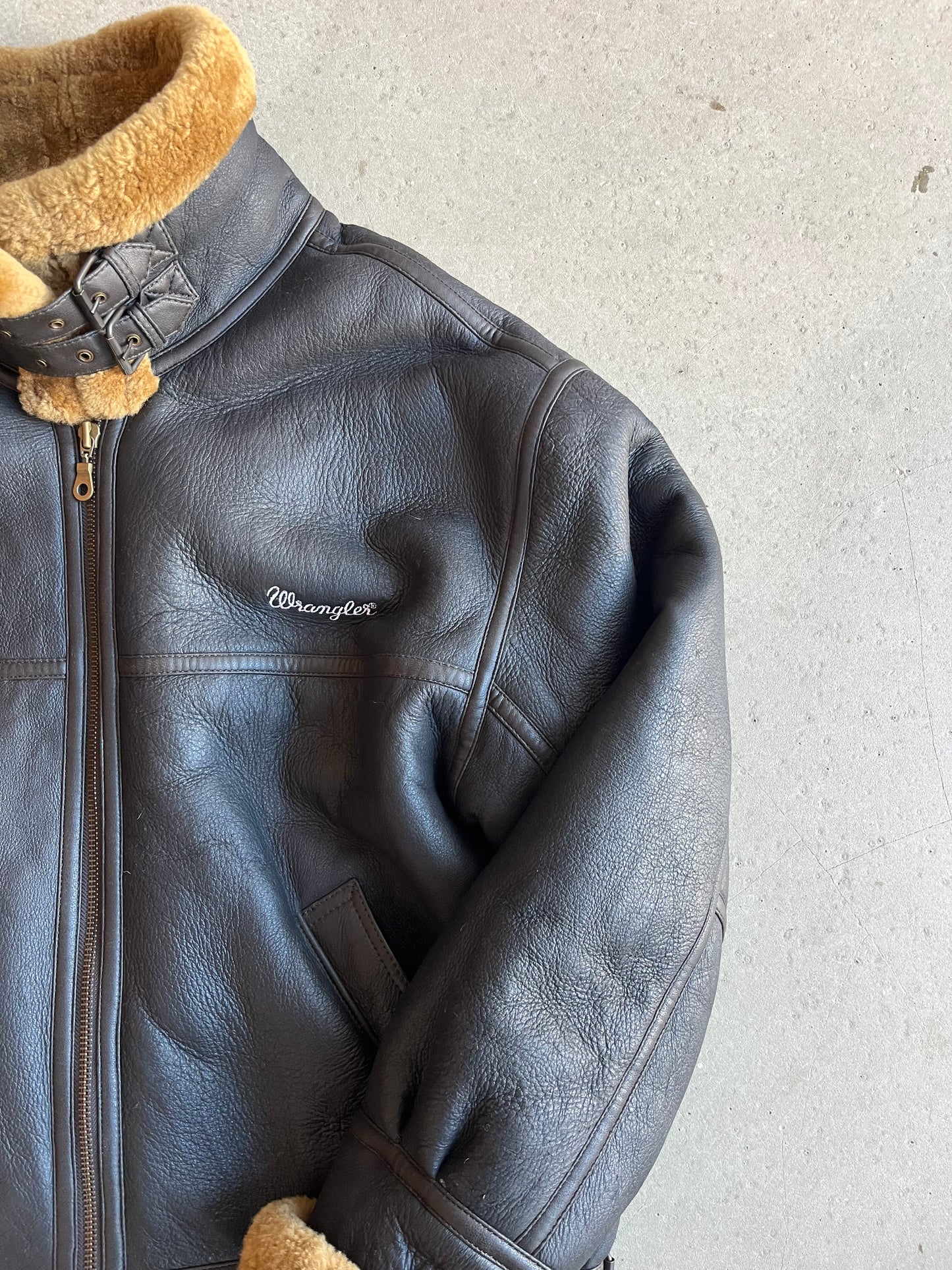 Wrangler Aviator Jacket Brown XXL