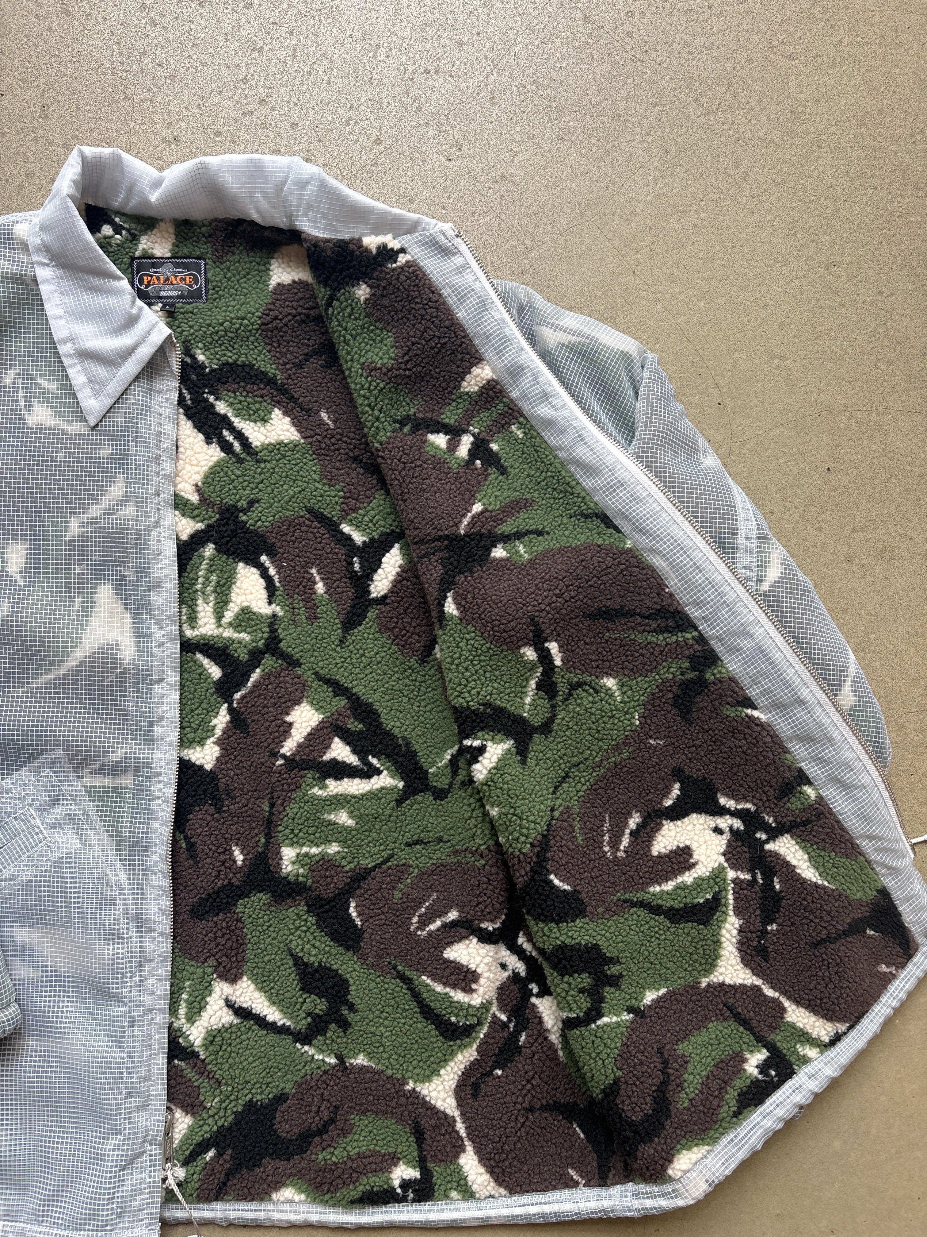 Palace x Beams Plus Coach Fleece Lined Jacket Camo – Mokum Vintage