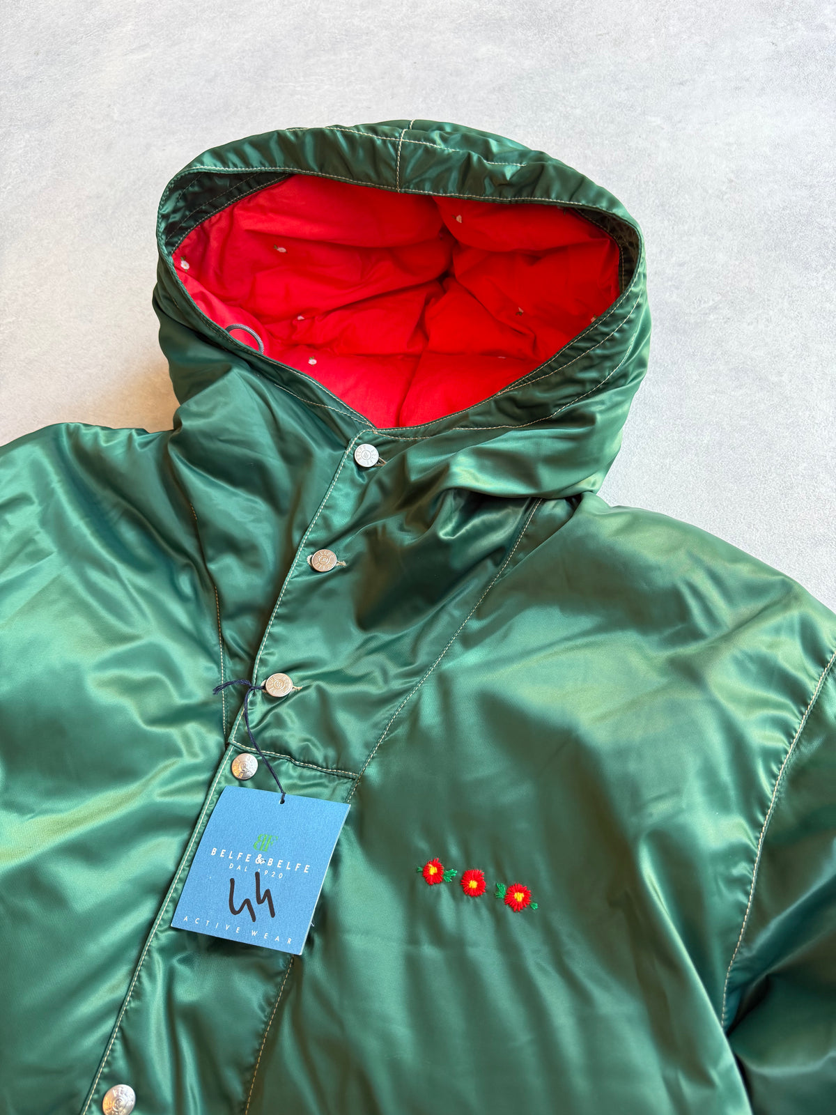 Belfe & Belfe Flower Jacket Green L