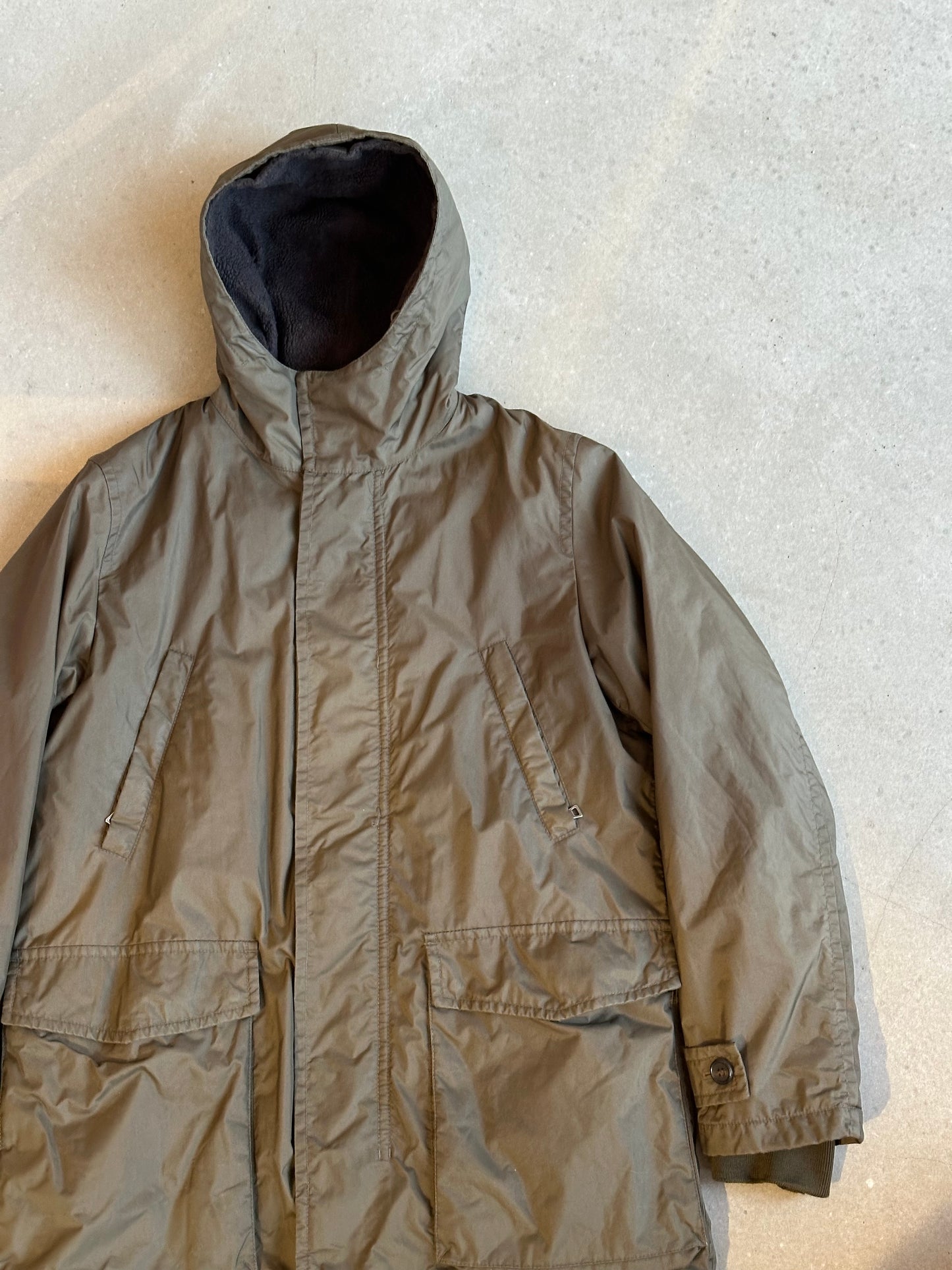 Prada Double Lined Parka Green 48/L