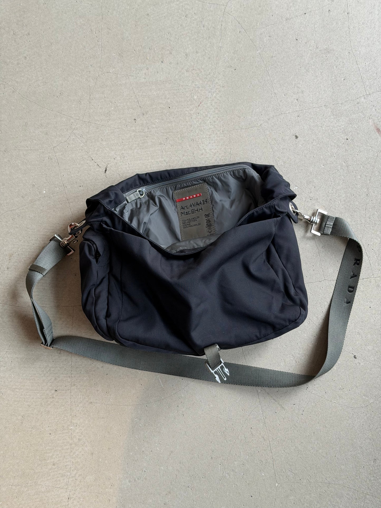 Prada Sport Nylon Black Messenger Bag