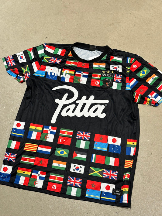 Patta Soundsystem Appelsap Football Jersey Black L