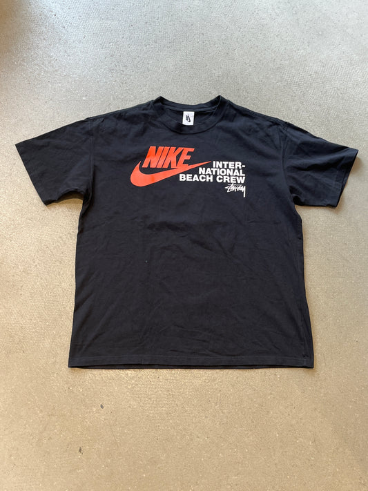 Nike x Stussy International Beach Crew Tee Black L