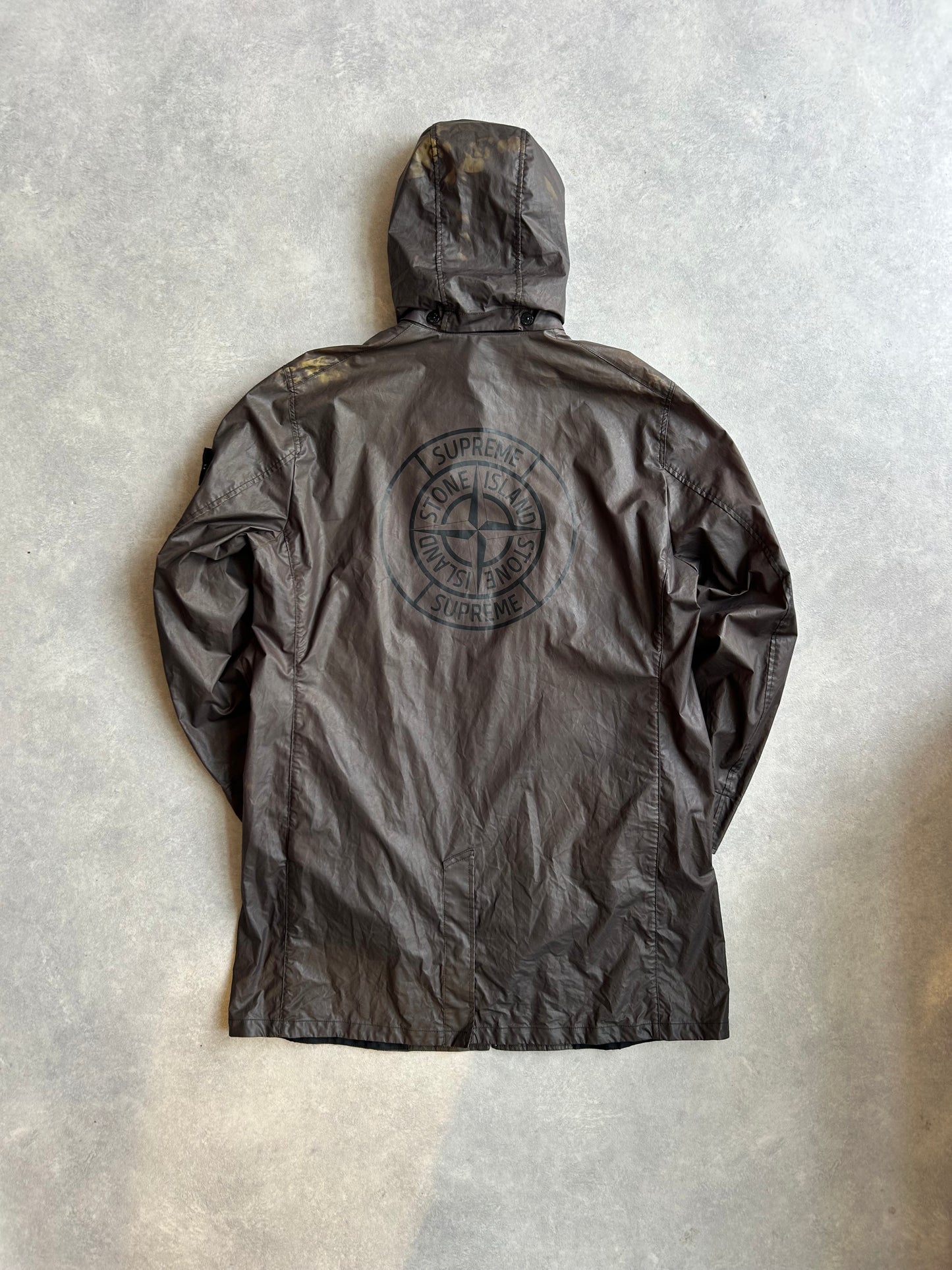 Supreme x Stone Island Heat Reactive Trench Coat Black XL