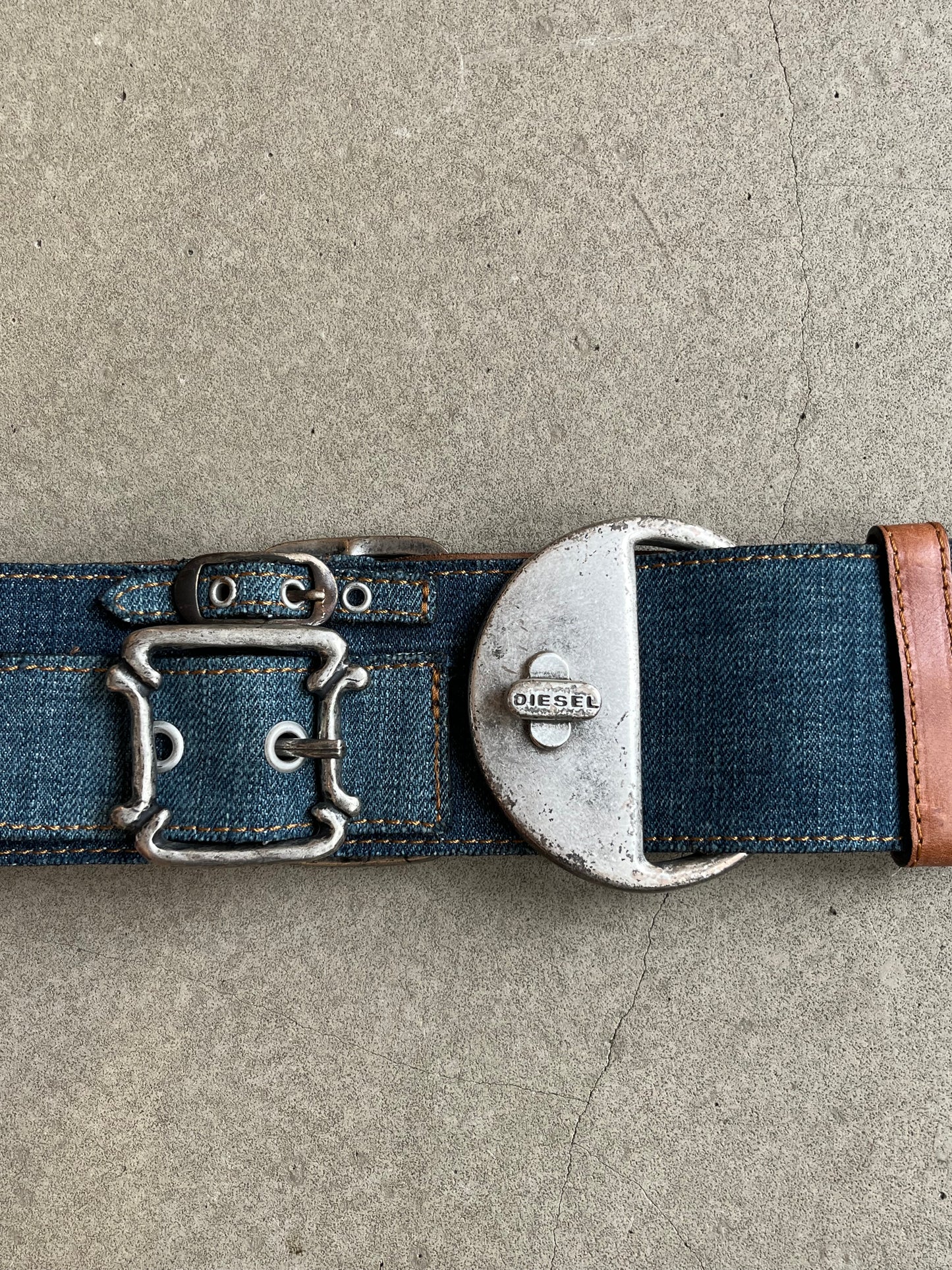 Diesel Denim Wide Belt