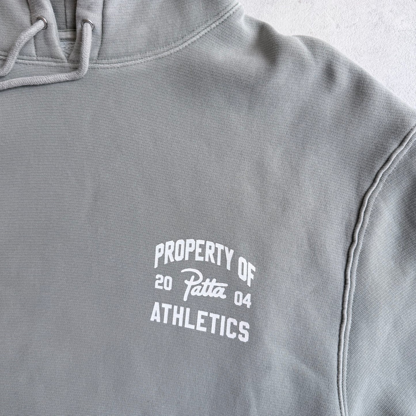 Patta Athletics Hoodie Grey Size Medium