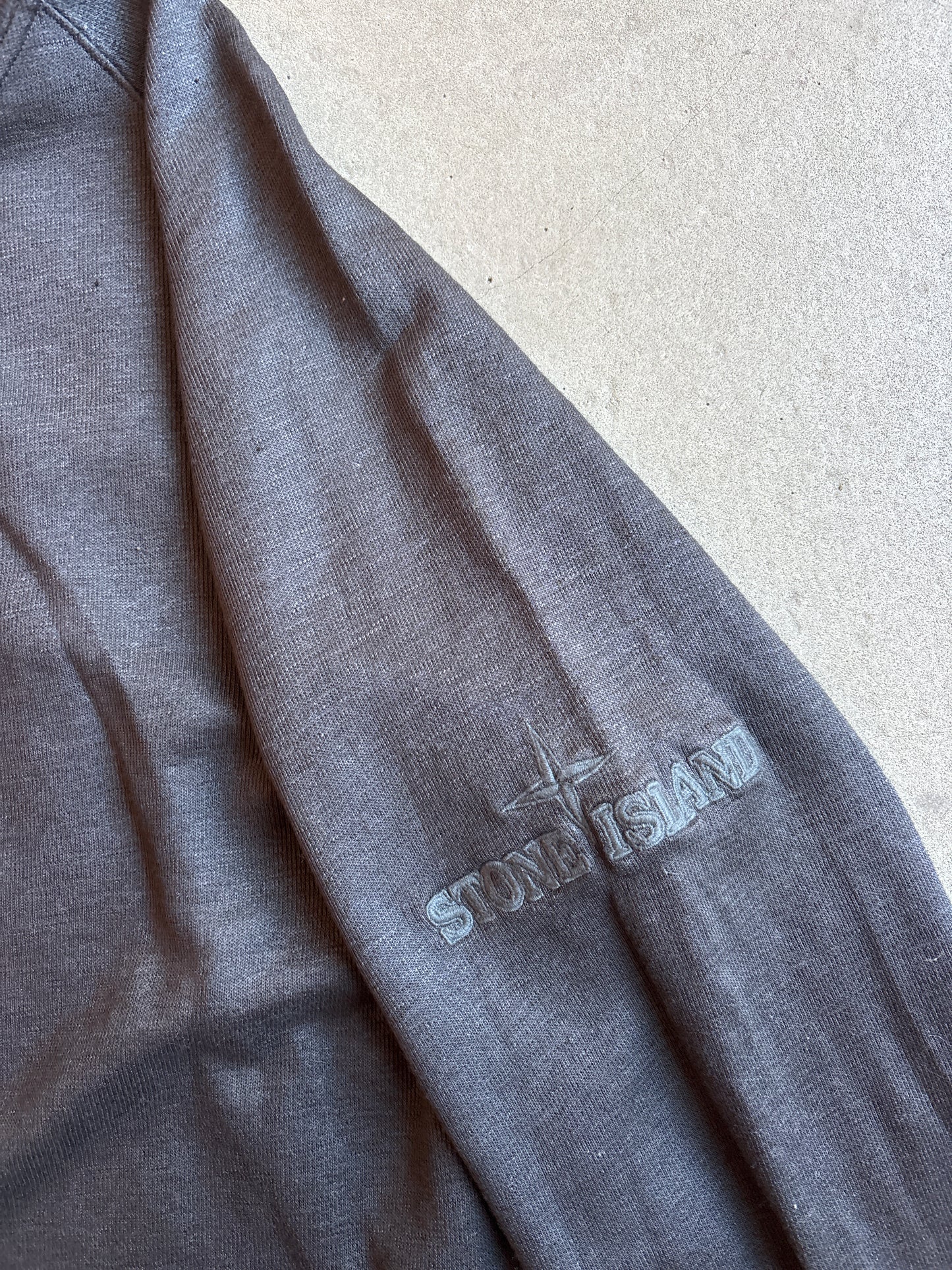 Stone Island Lino Flax Zip-up Brown XL