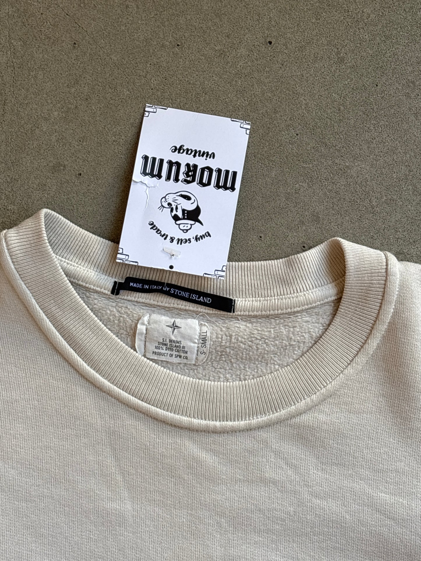 Stone Island Denims Plain Sweater Beige s