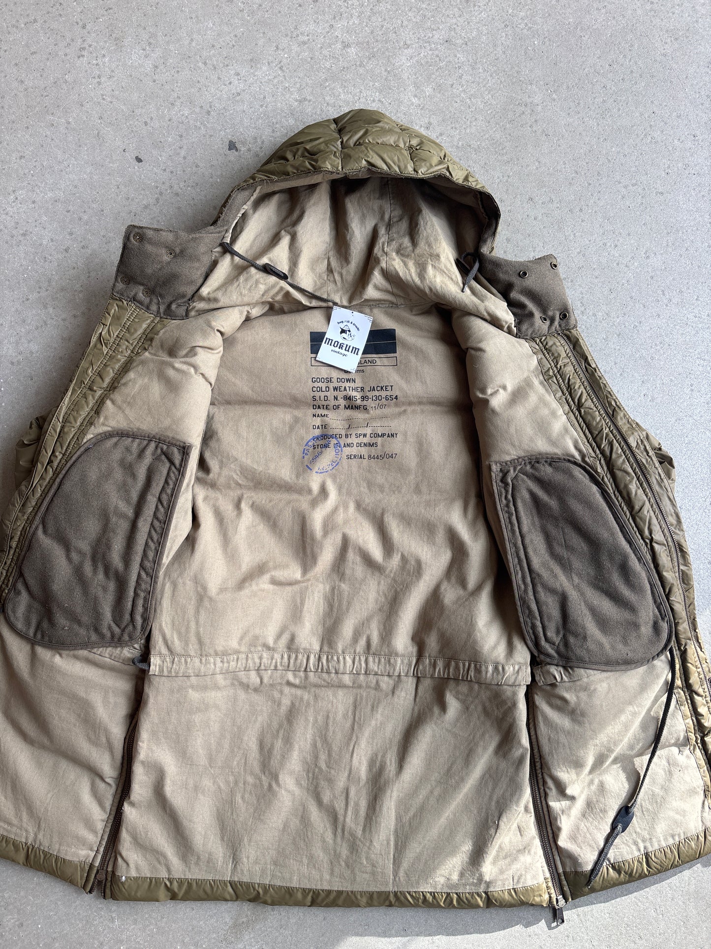 Stone Island Denims Goose Down Cold Jacket Navy Medium