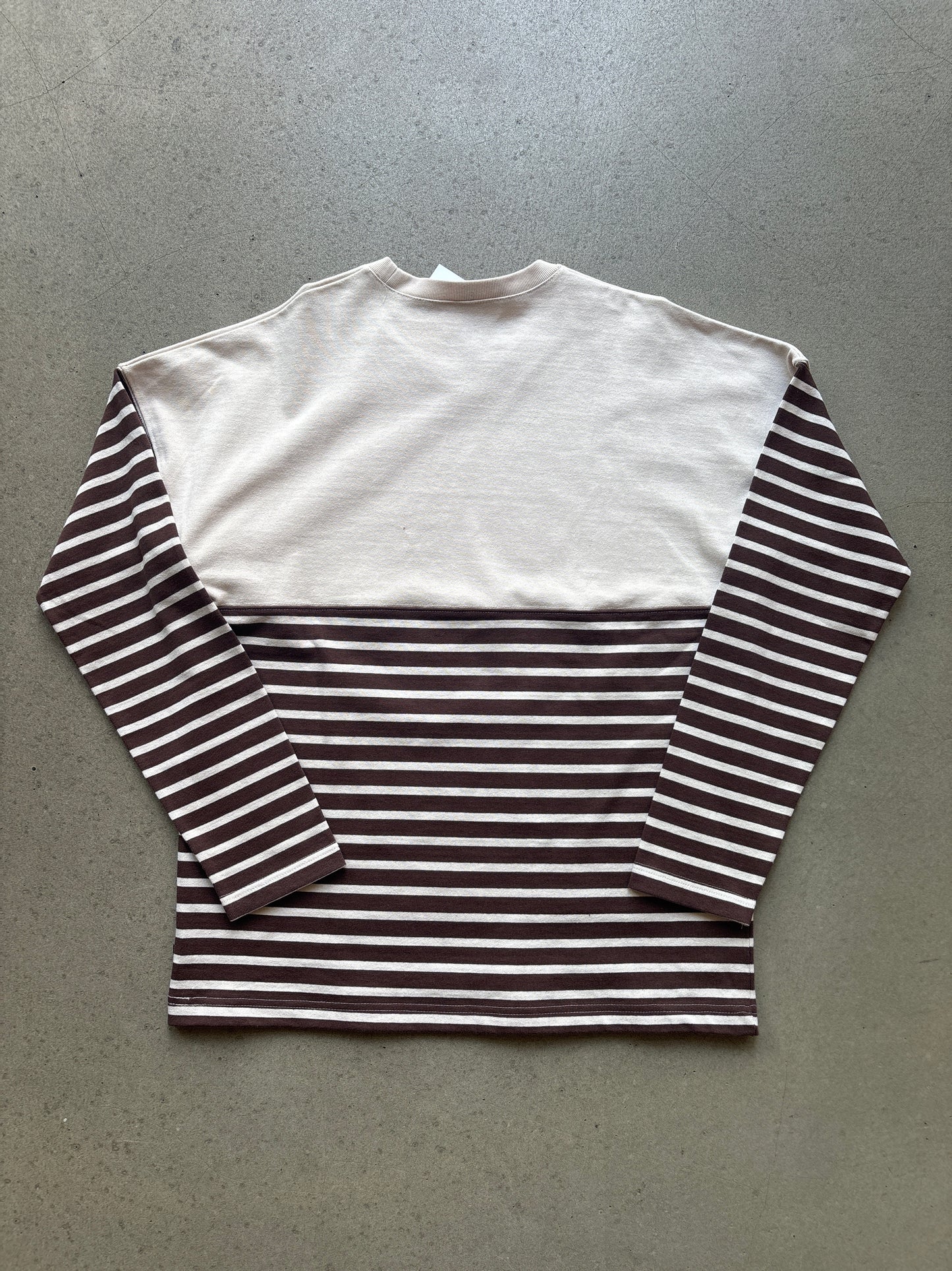 Patta Stripped Sweater Brown L