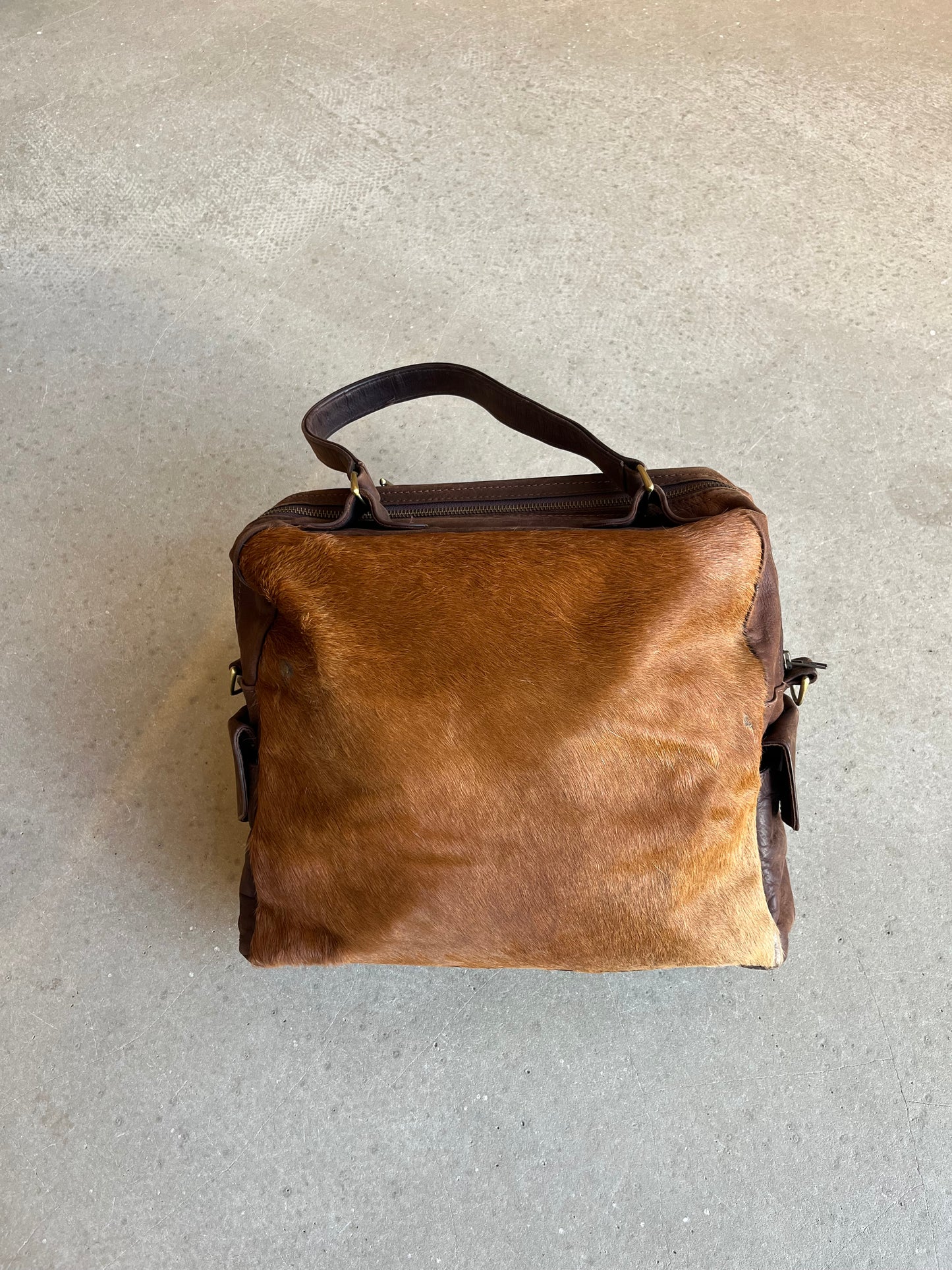 Vintage Cowskin Leather Handbag