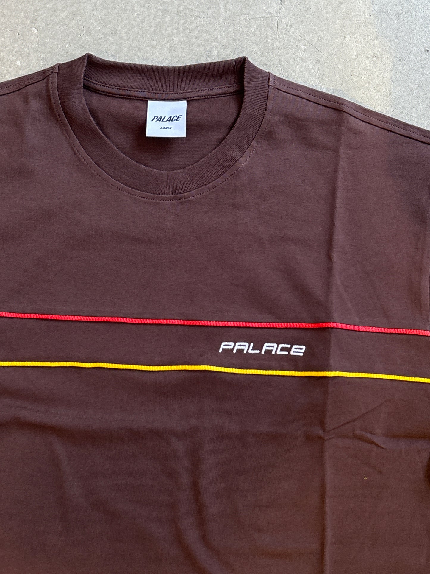 Palace Piped Panel T-Shirt Fox