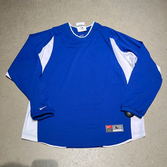 Vintage Nike Team Jersey Long Sleeve Blue L