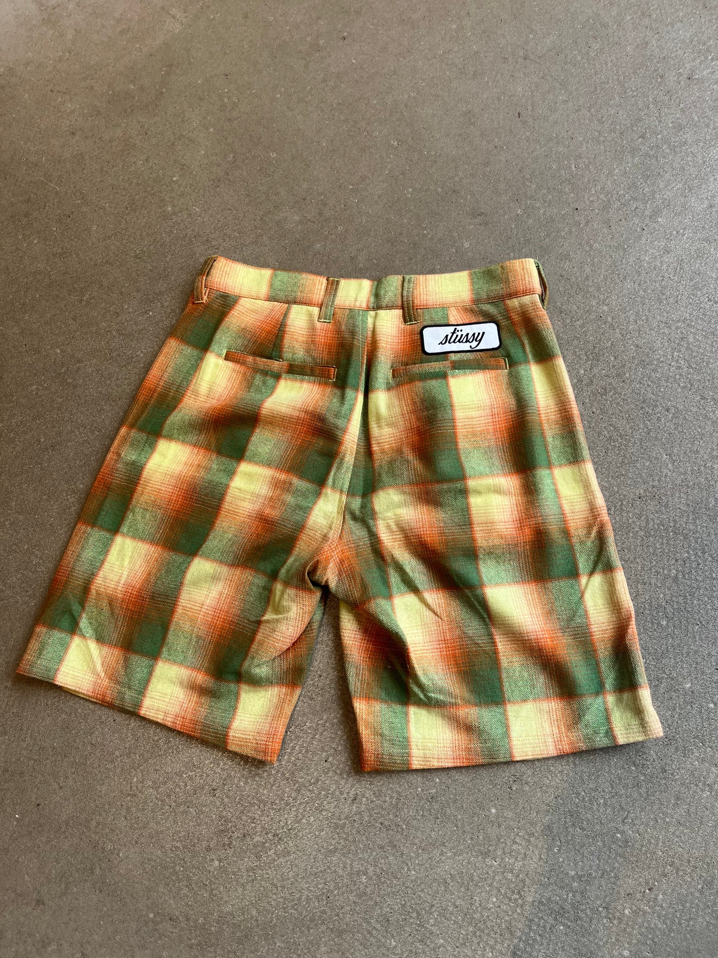 Stussy Shorts Yellow Green S