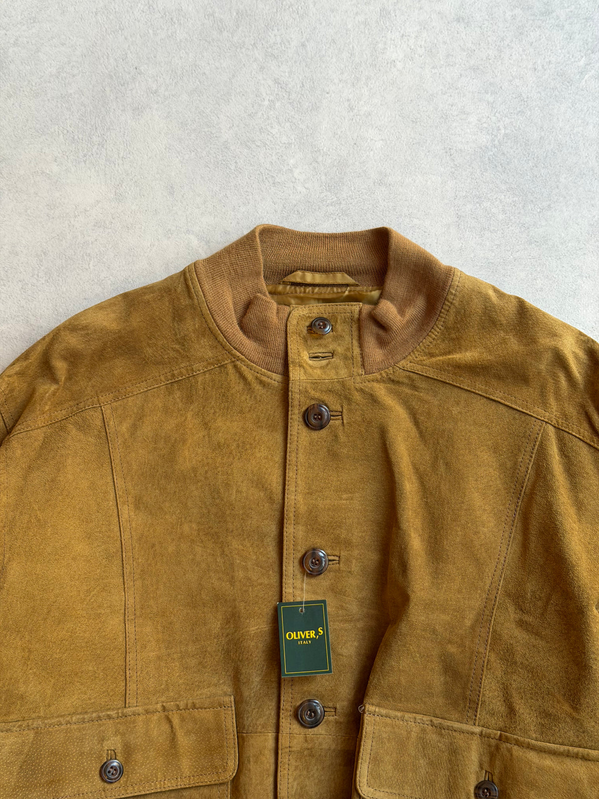 Oliver'S Suede Camel Color Jacket M