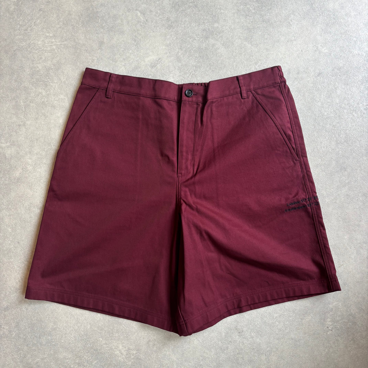 Burberry x Pop Trading Company Shorts Burgundy XXL