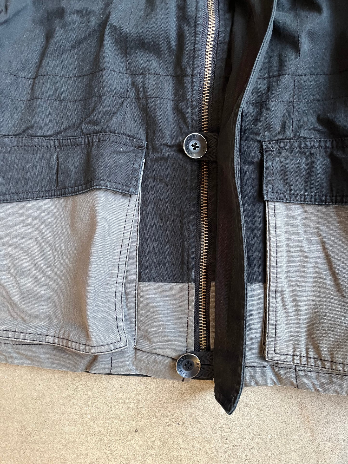 Evisu Tactical Workwear Jacket Black XL