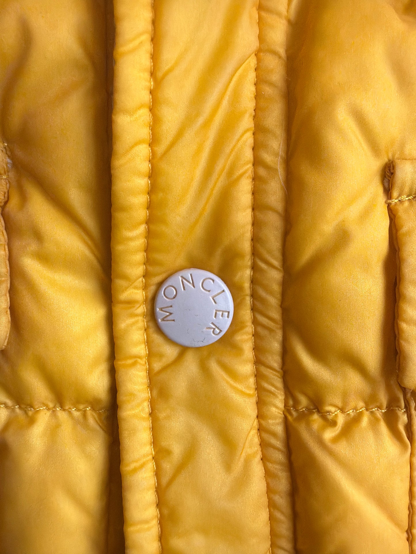 Moncler Bomber Yellow Detachable Arms SS2012 XL