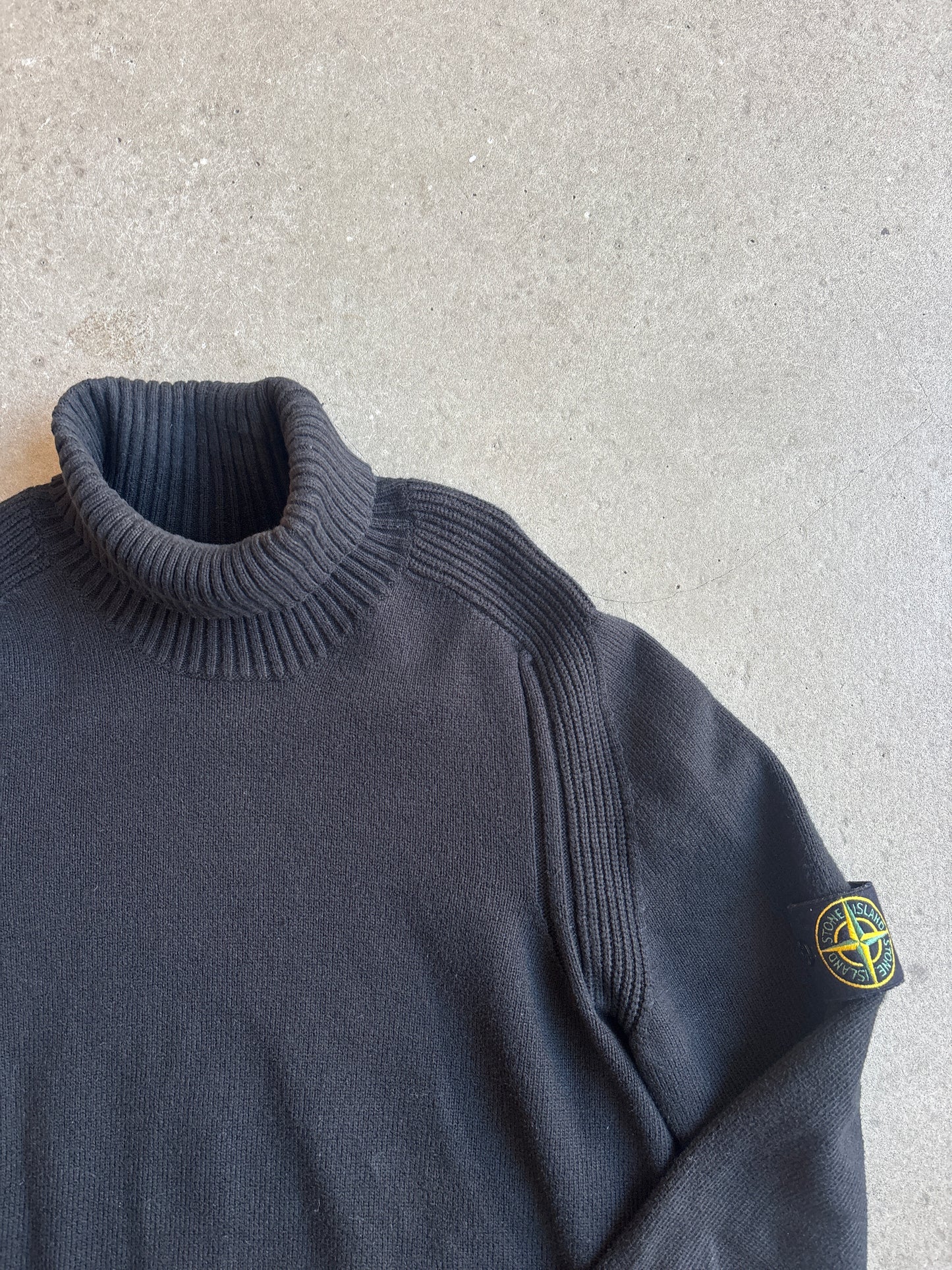 Stone Island Knitted Turtleneck Black XL