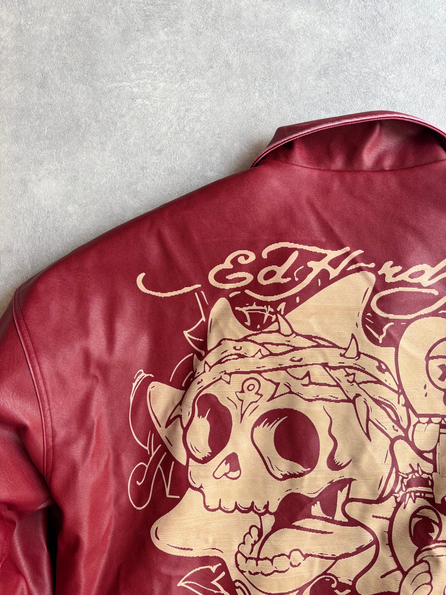 Ed Hardy x Unknown London X Chief Keef Jacket Red L