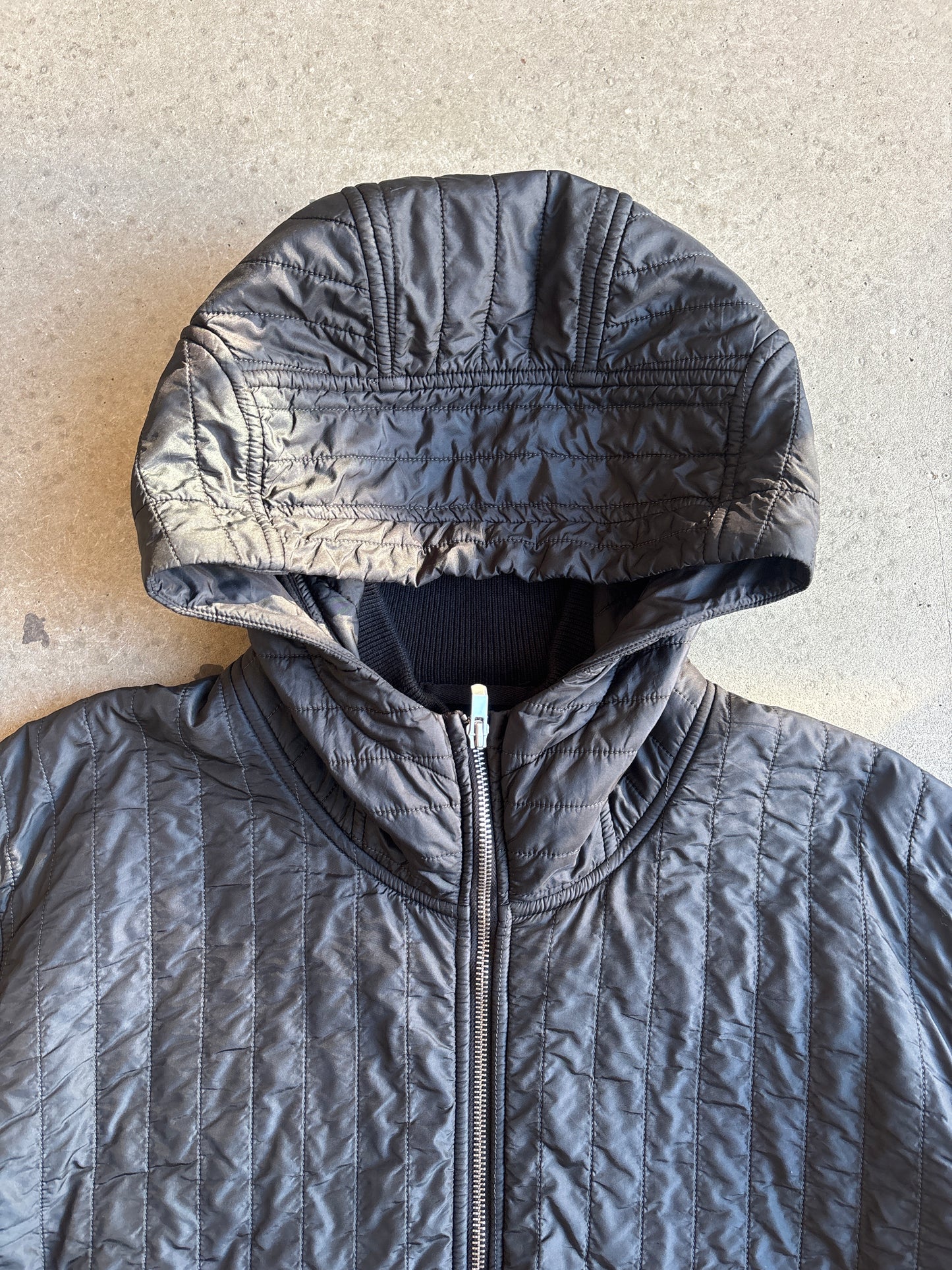 Cp Company Quilted Hooded Sweater Black XXL