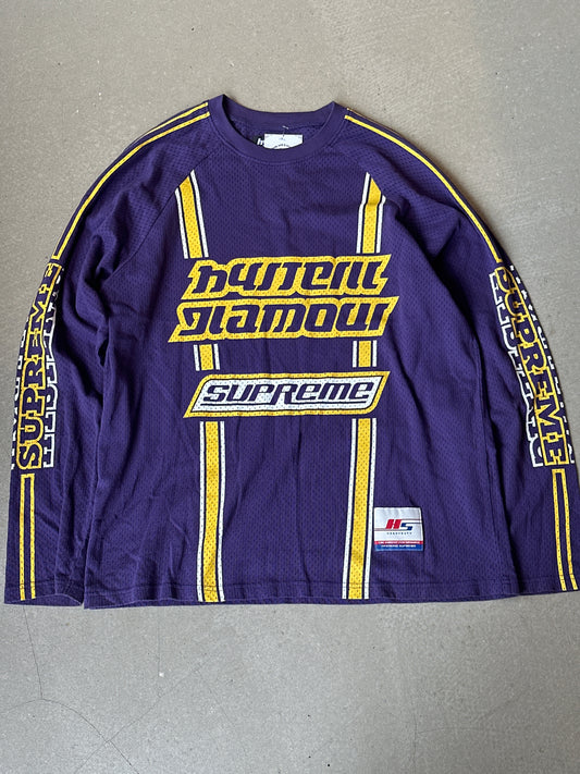 Supreme x Hysteric Glamour Mesh Long Sleeve Purple Medium