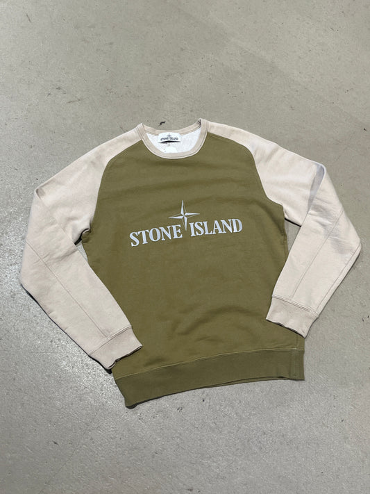 Stone Island Two Tone Reflective Sweater Green Medium