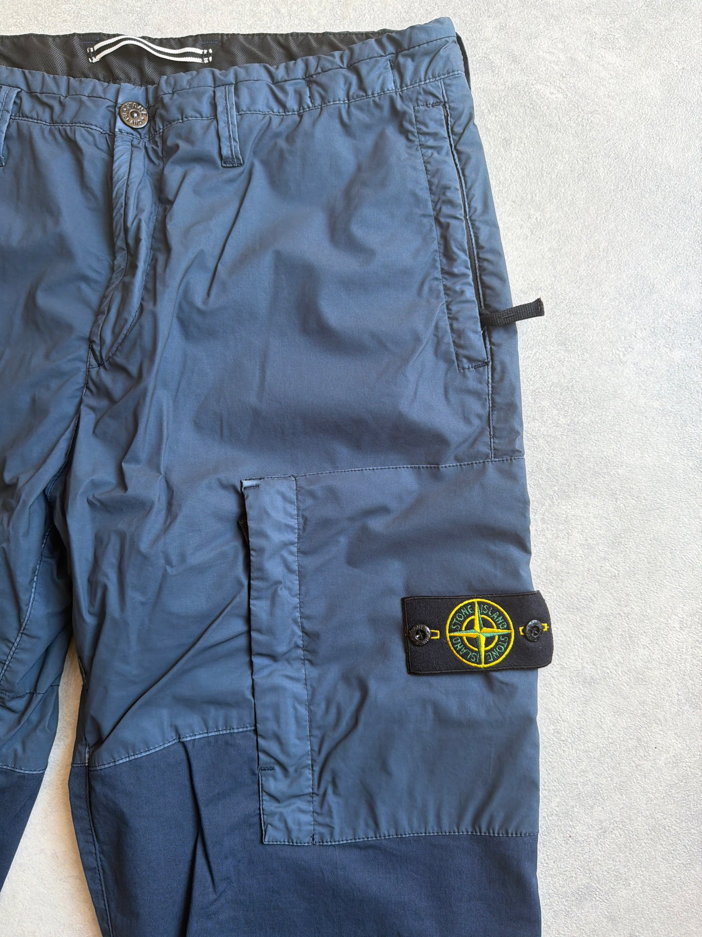 Stone Island Blue Zip Pocket Cargo L