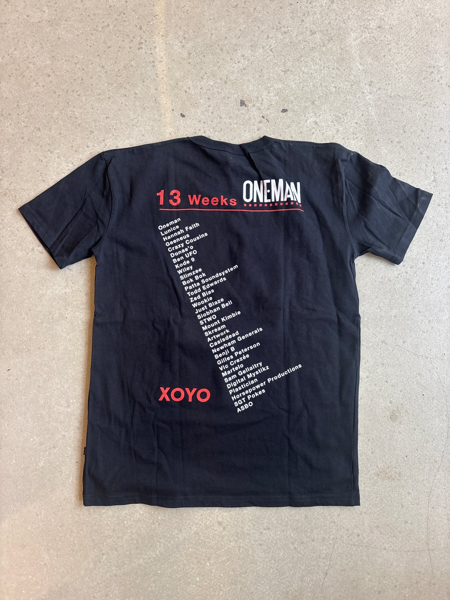 Patta x DJ One man x XOYO 13 Weeks Tee Black L