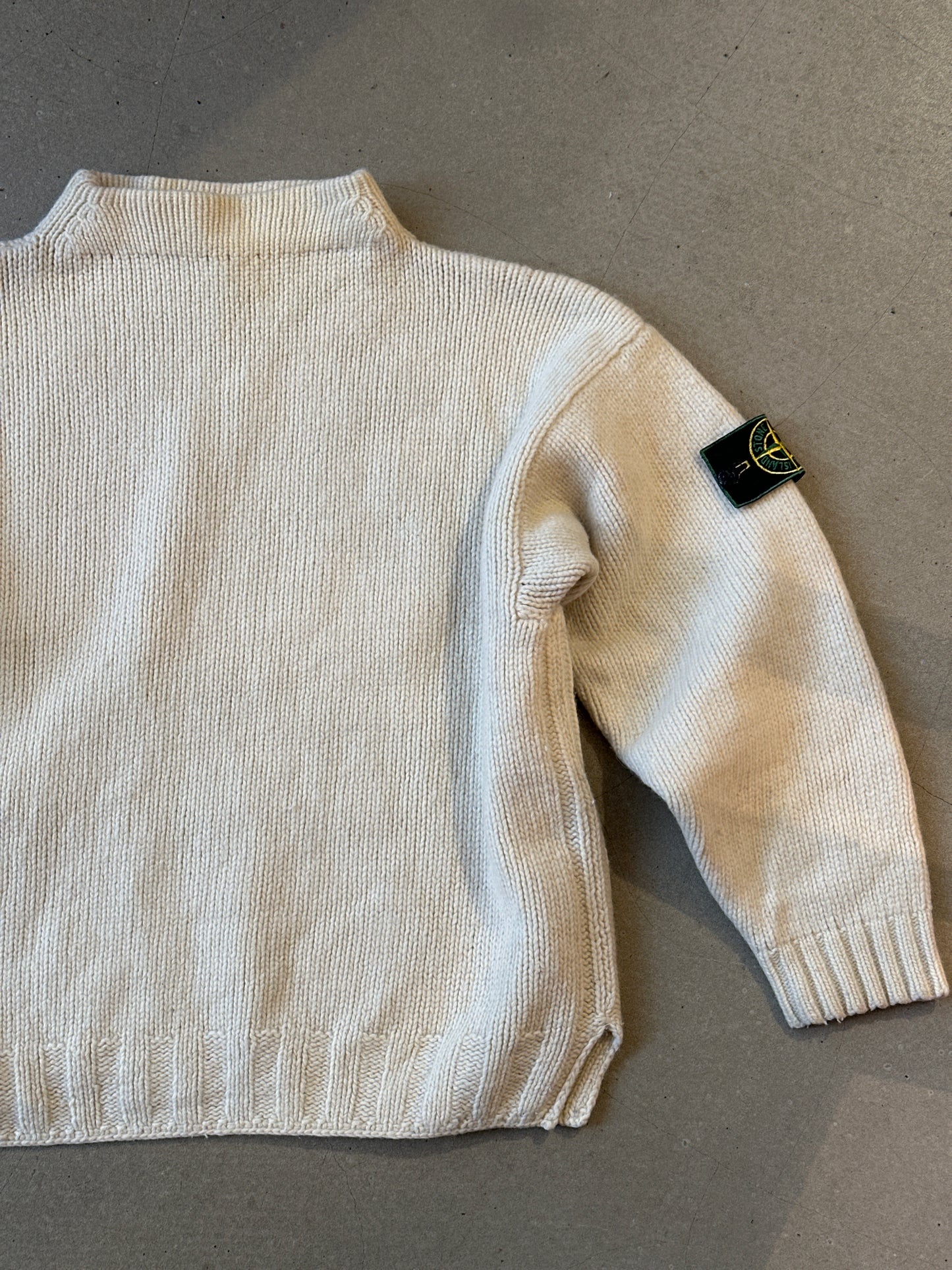 Stone Island 90's Knit Sweater White S