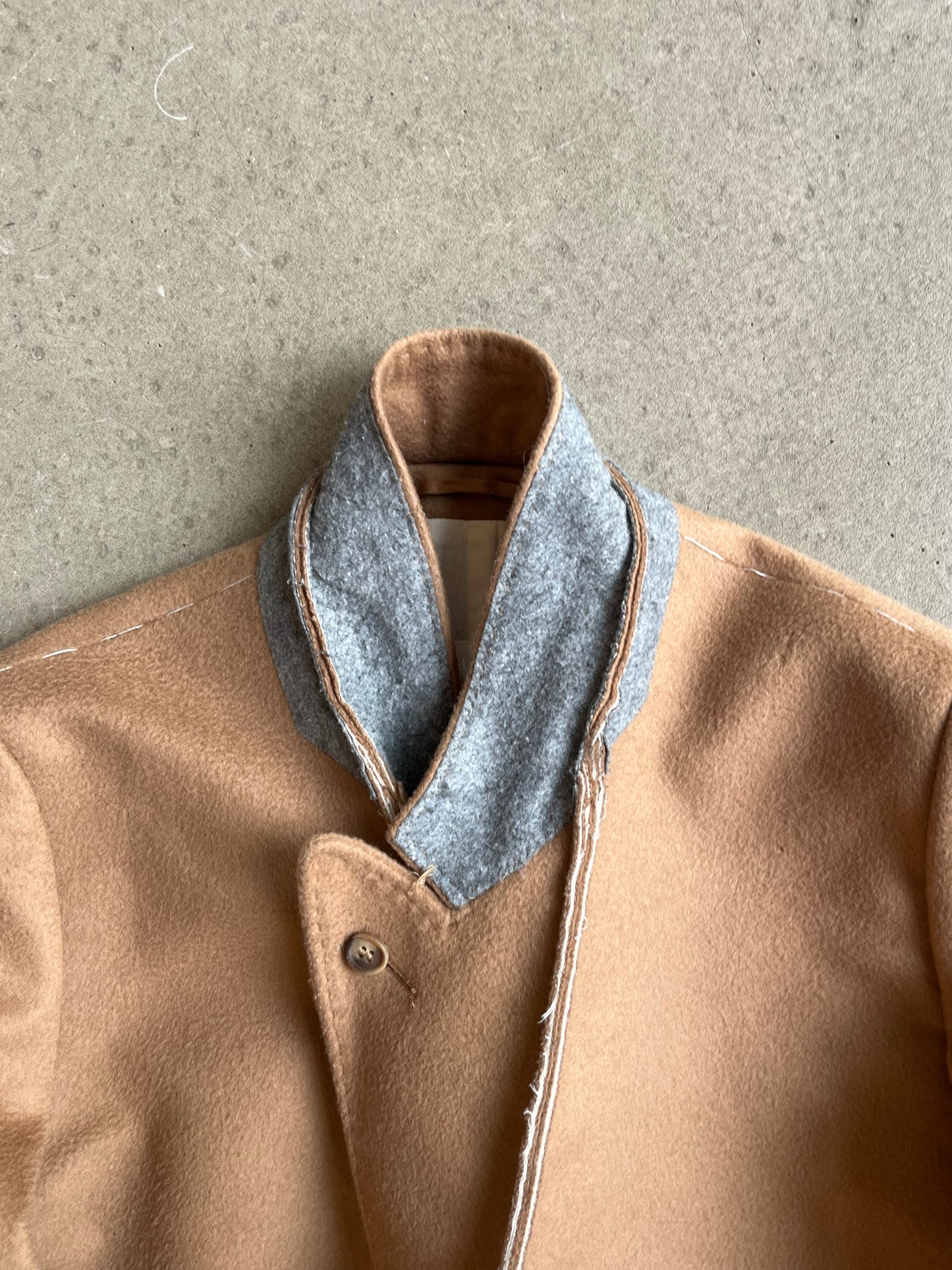 Maison Margiela X H&M Wool Overcoat Brown