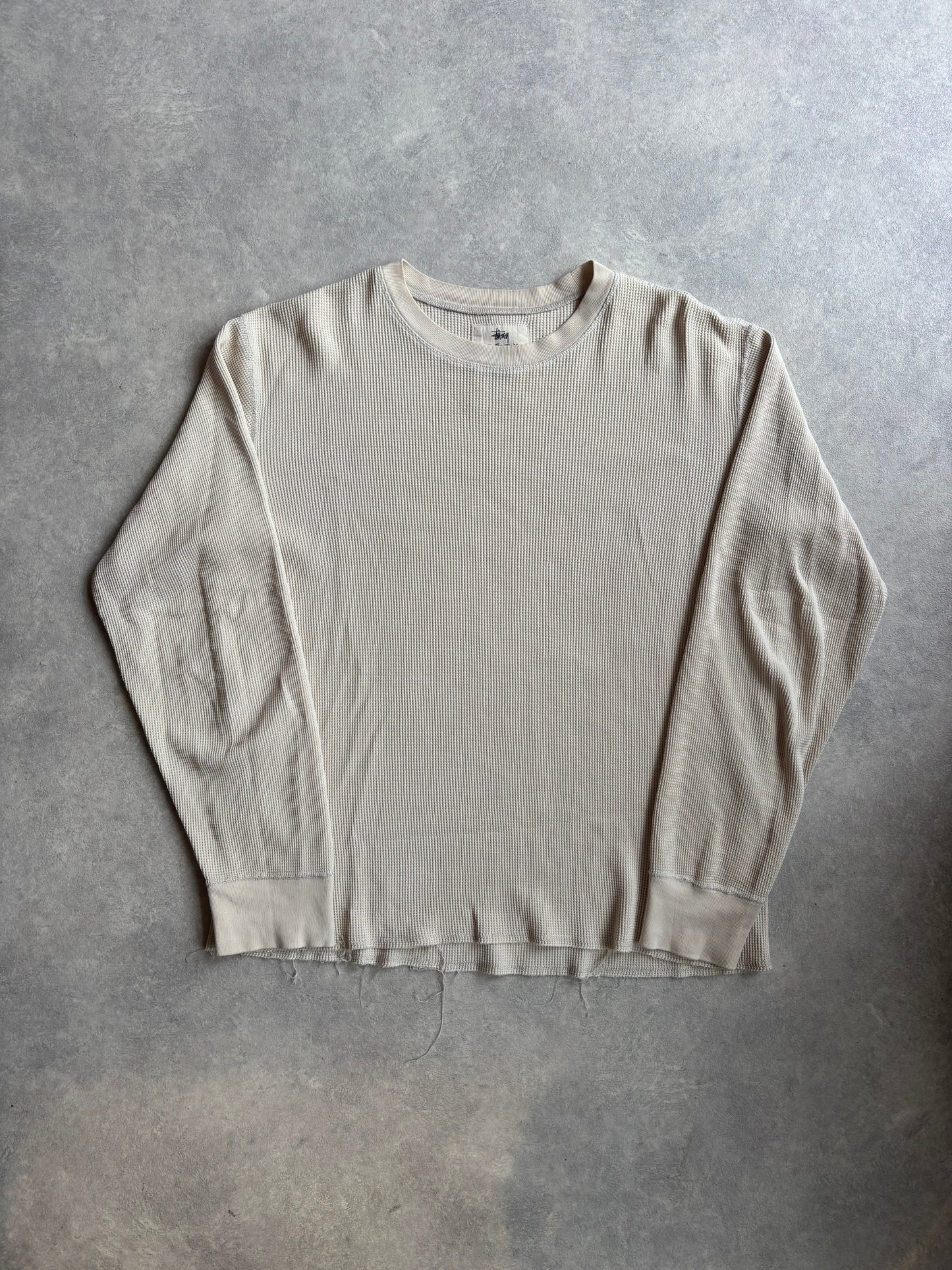 Stüssy Waffle Long Sleeve Creme