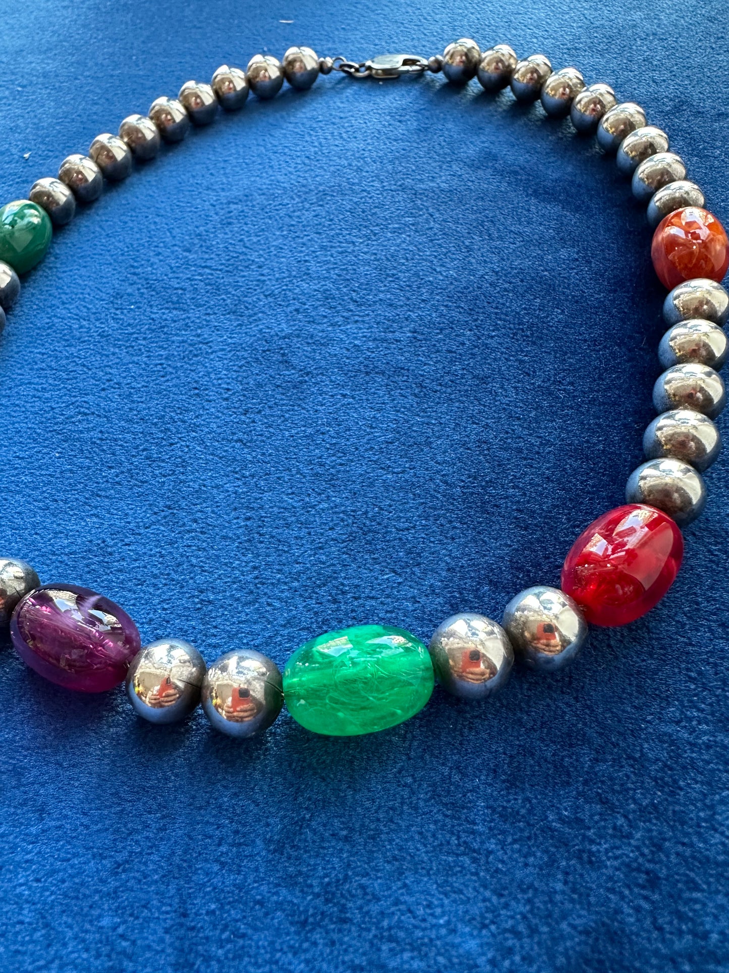 Silver Bead Necklace