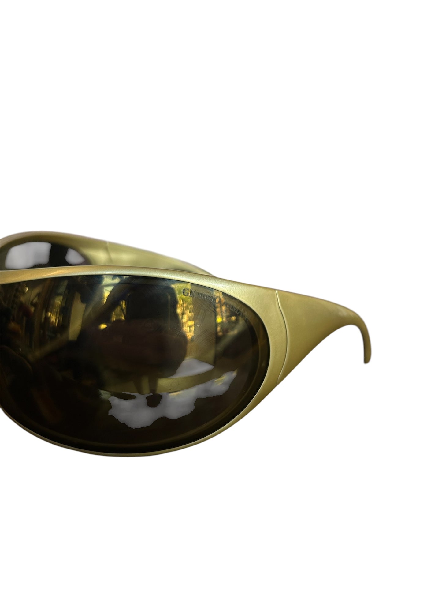 Giorgio Armani GA 571/S Sunglasses Silver