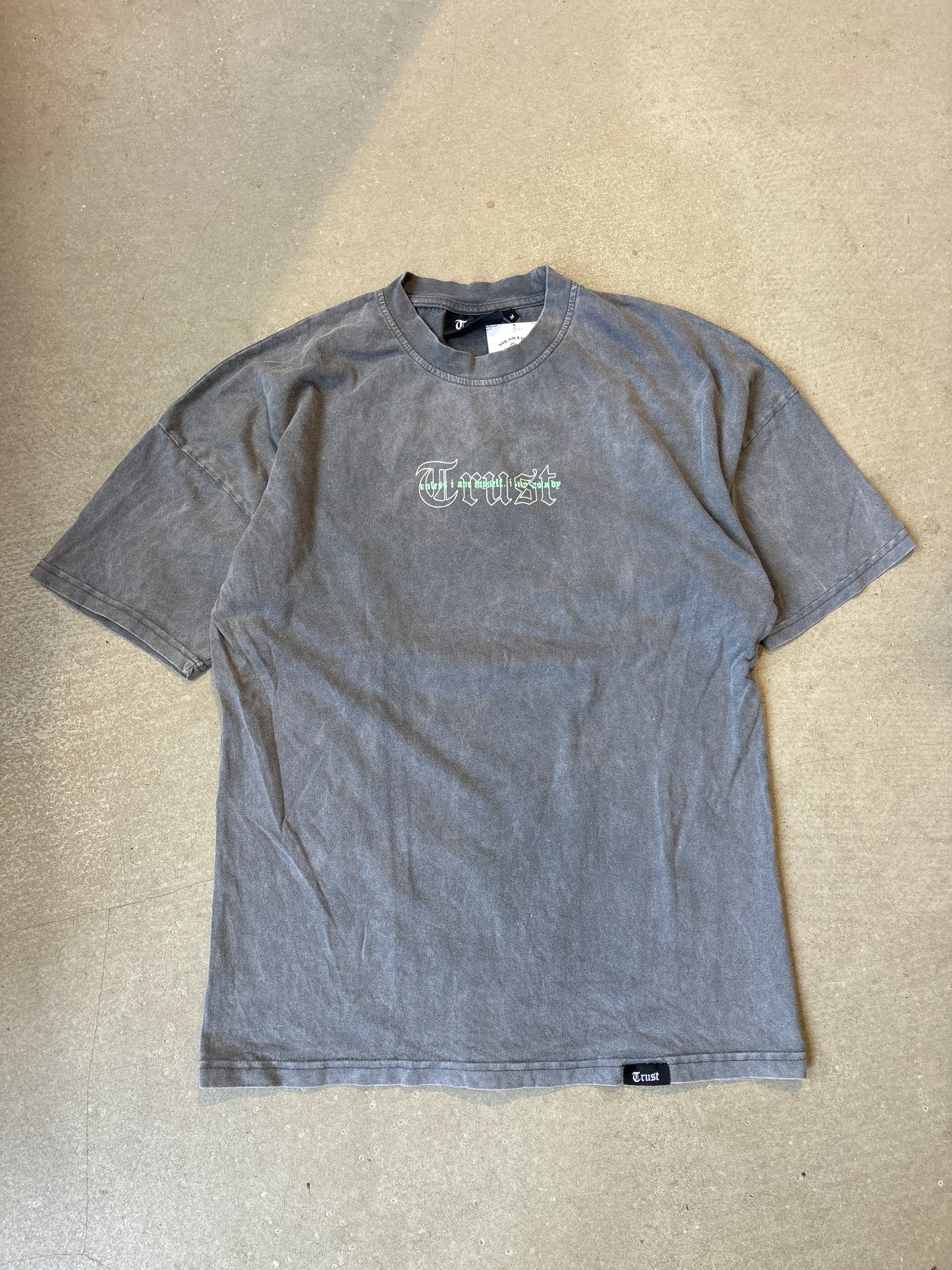 Trust Statue Tee Grey Medium