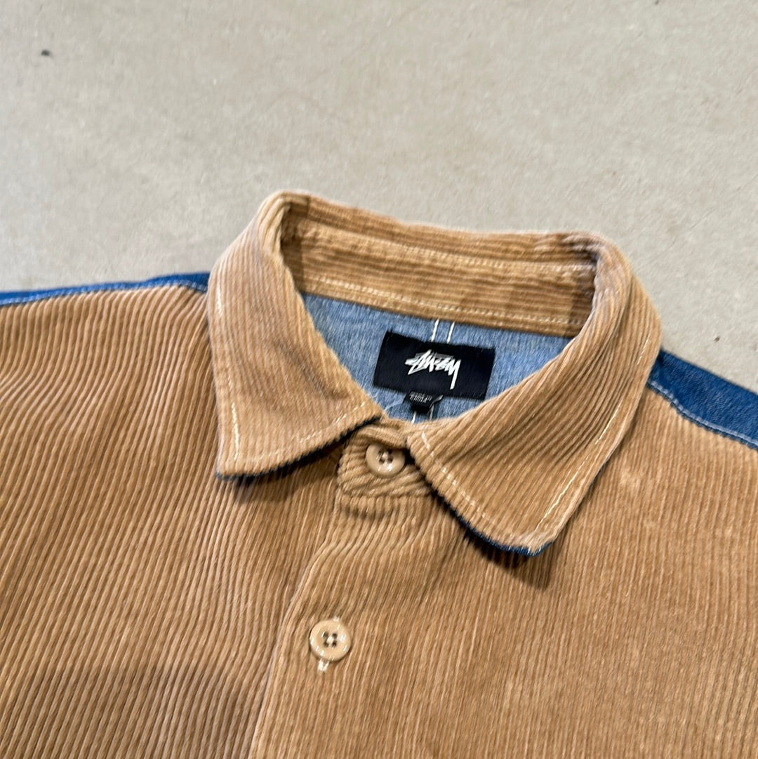 Stussy Corduroy Denim Shirt Brown M