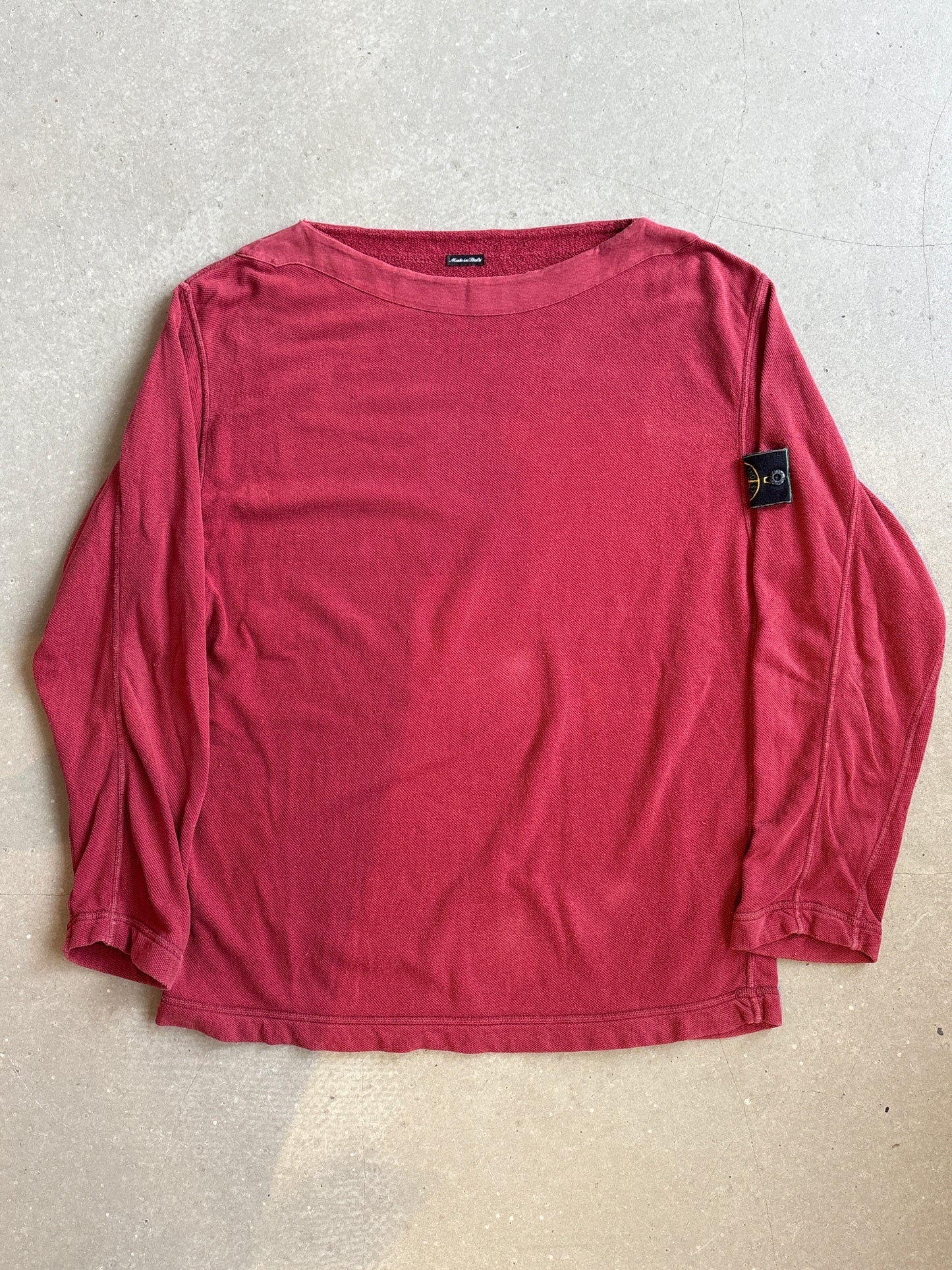 Stone Island Red Boat Neck M