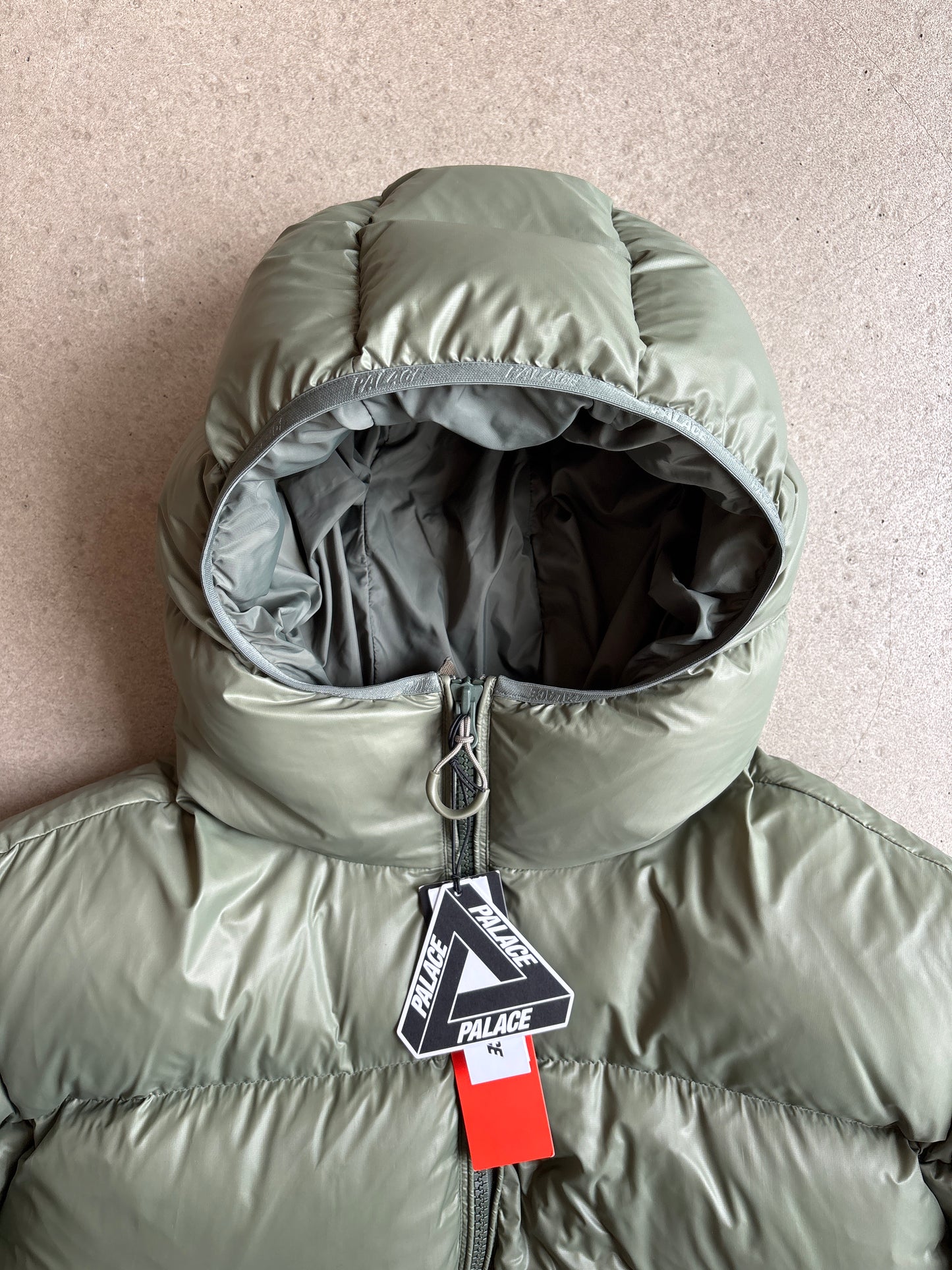 Palace Pertex Opaque Balaclava Puffer Jacket Green