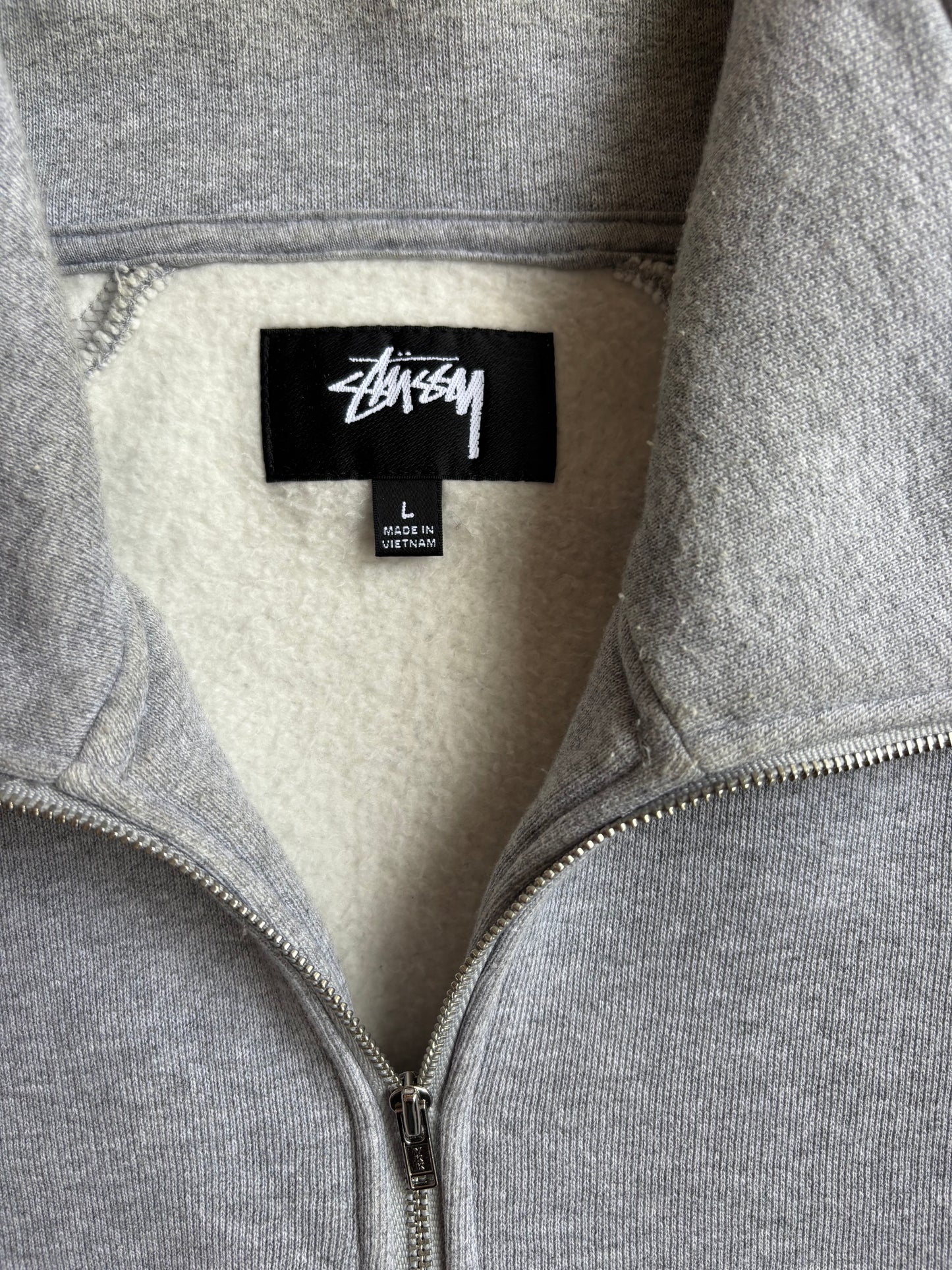 Stüssy Half Zip Grey L