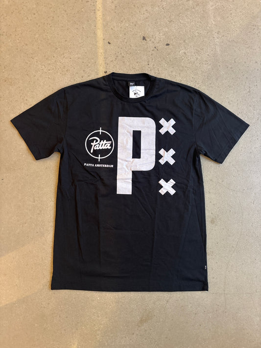 Patta Amsterdam Logo Tee Black L