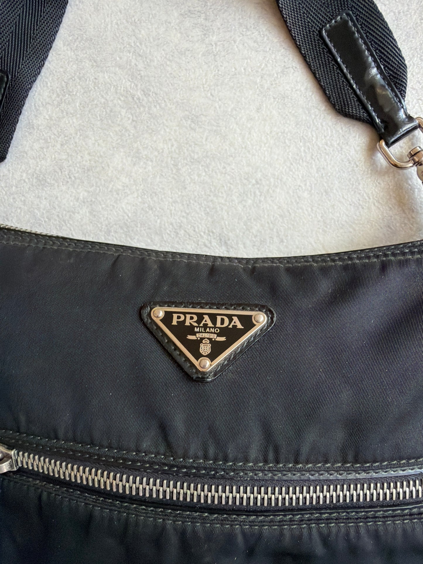 Prada Black Crossbody Nylon Tessuto Bag