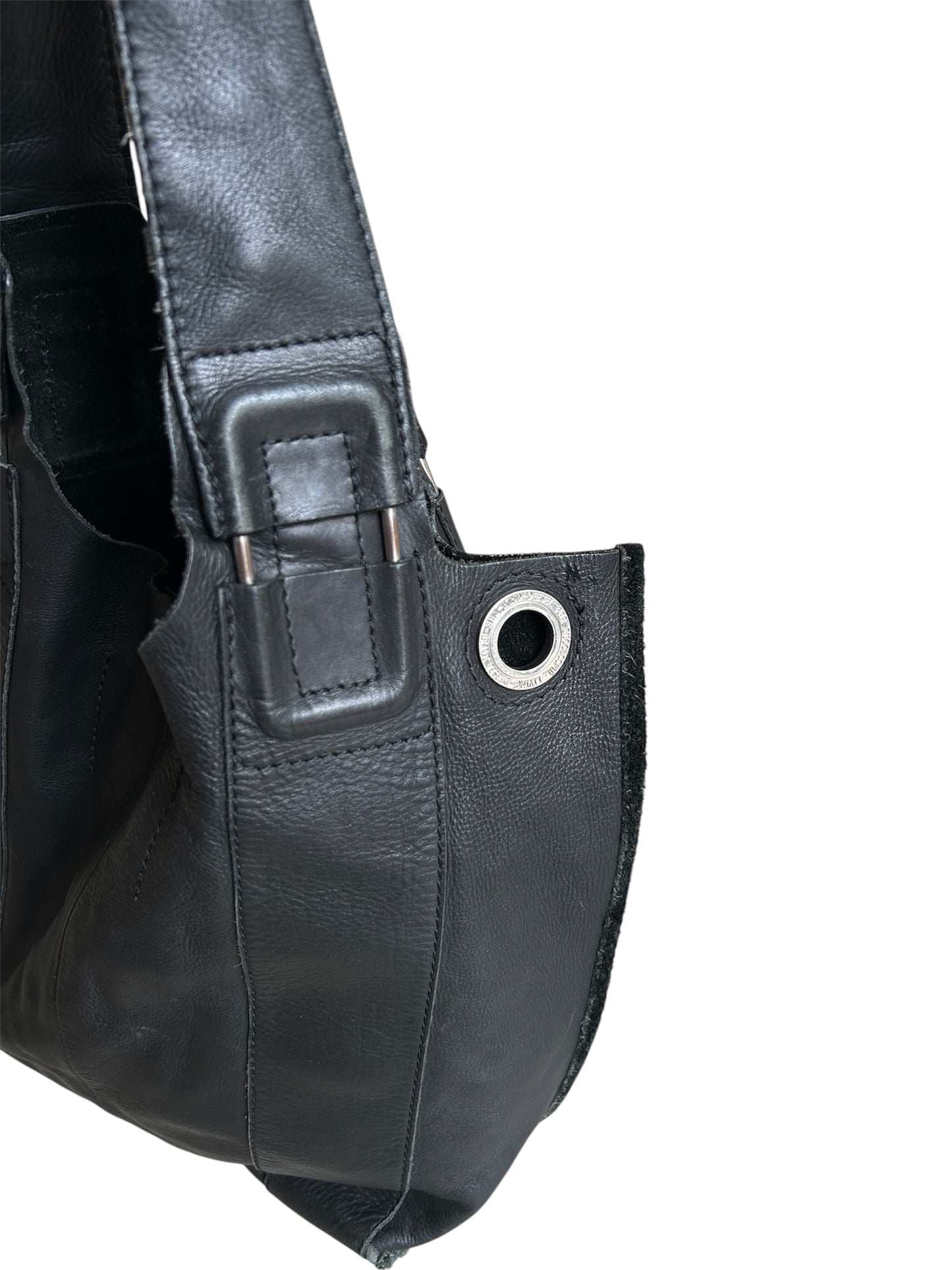 Diesel Zwarte Leren Tote tas