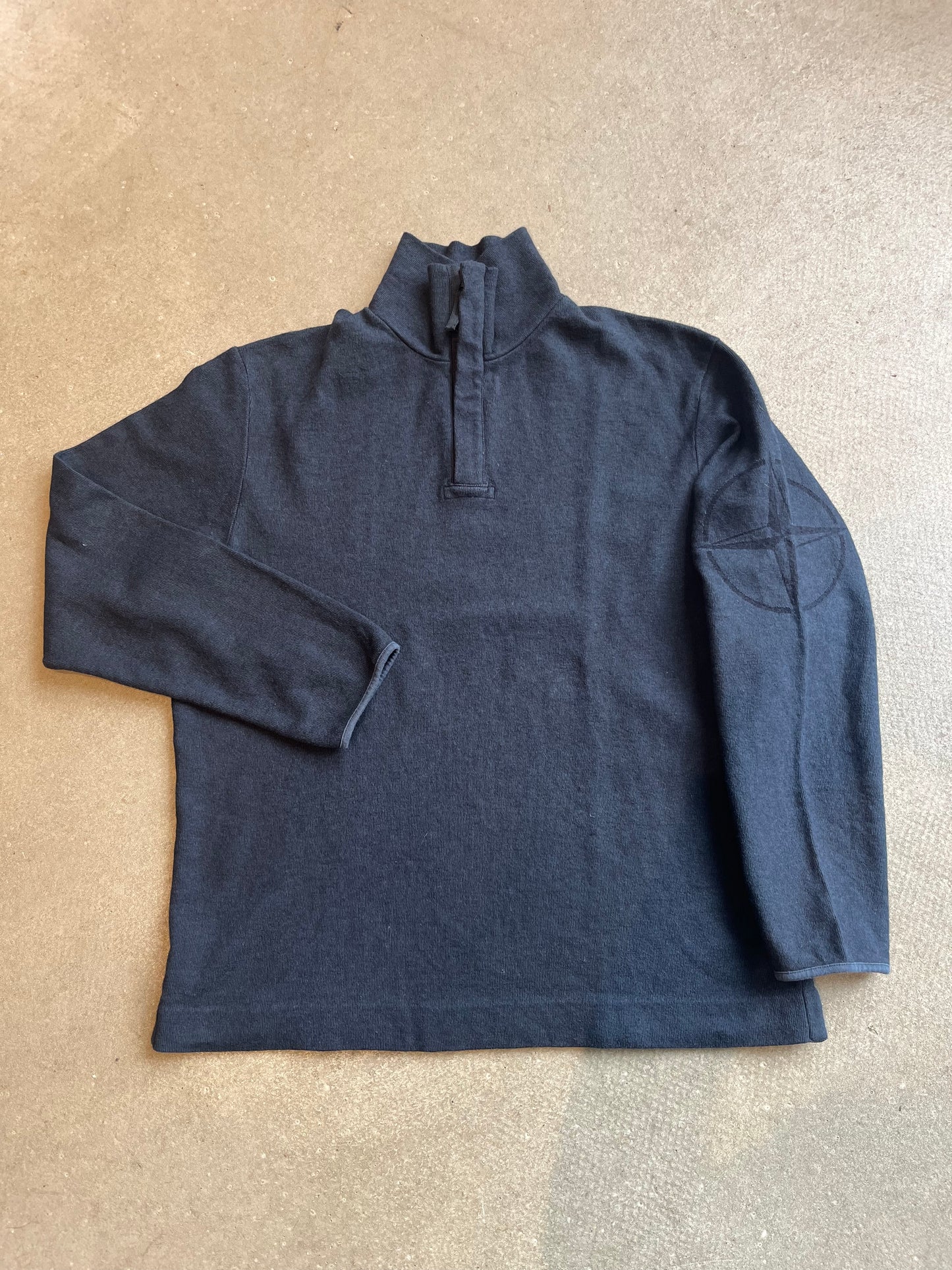 Vintage Stone Island Half Zip Knit Navy XL