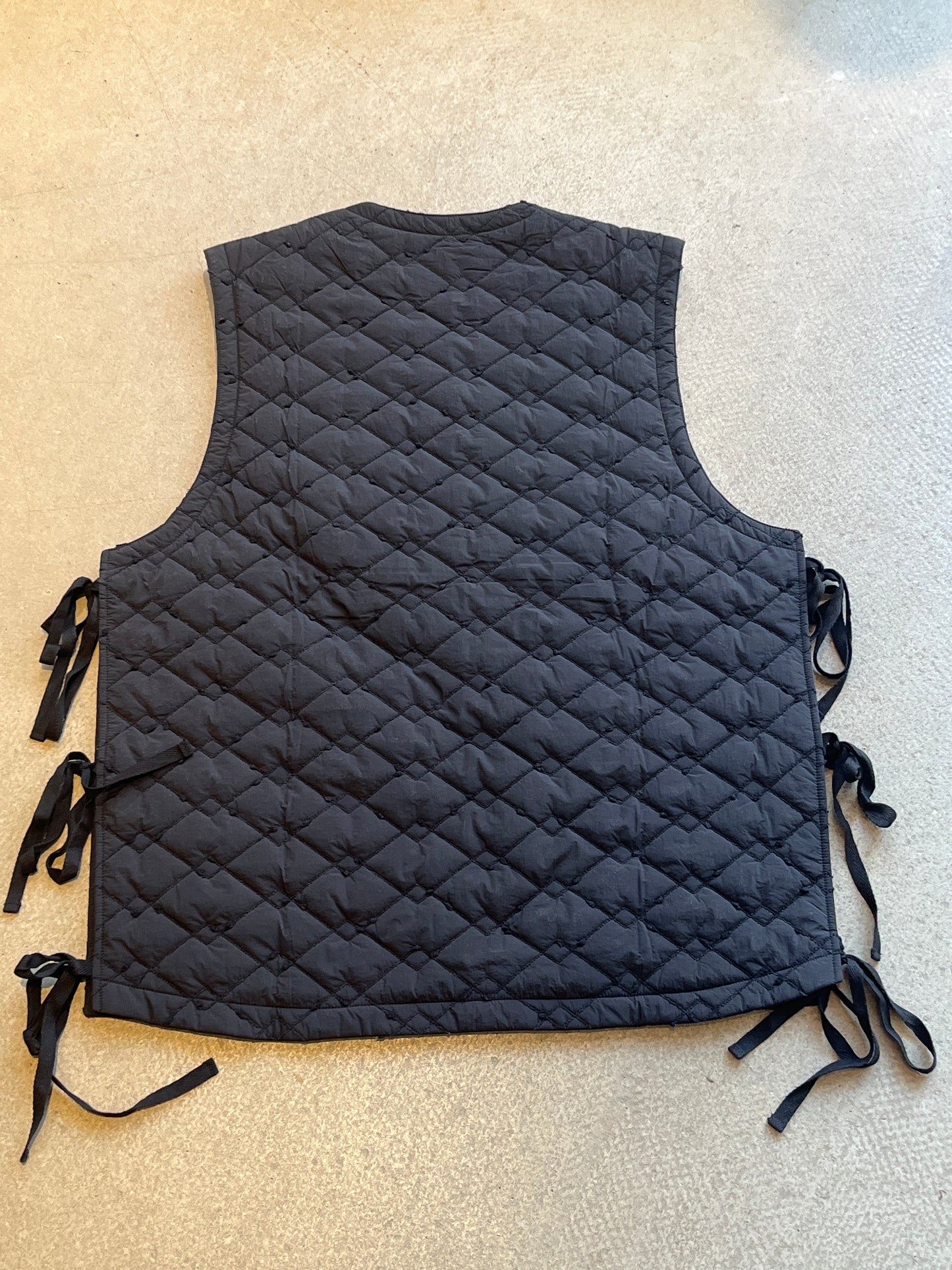 Merely Made Jacquard Quilt Vest Black 3(L)