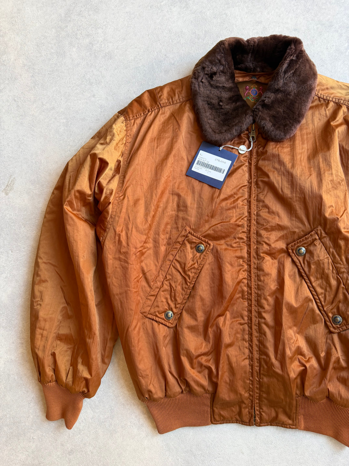 Belfe & Belfe Bomber Jacket Caramel L
